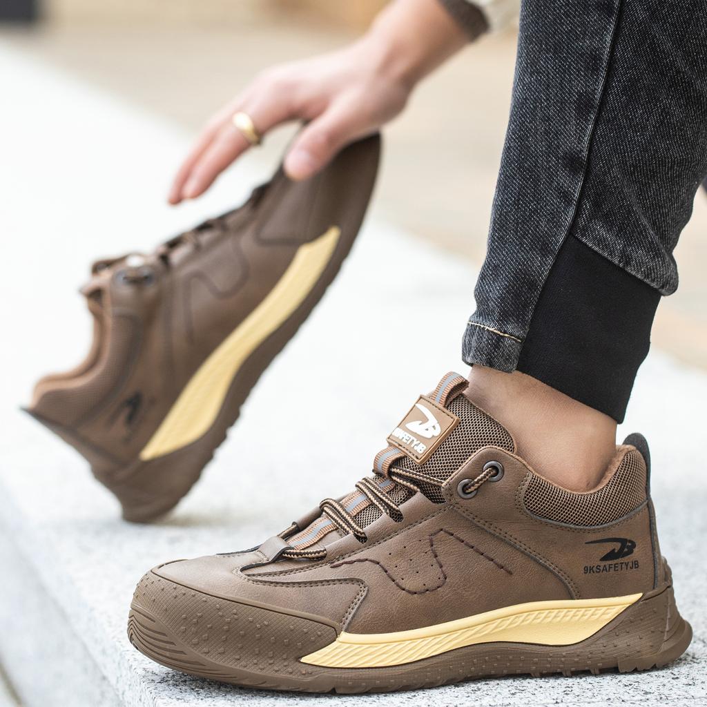 Мужская и женская защитная обувь. Рабочая обувь со стальным носком. Противопрокольные кроссовки. Мужская защитная обувь для промышленных работ. Дышащая защитная рабочая обувь с защитой от повреждений.