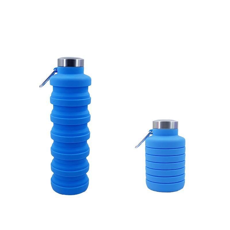 Latest Spacious Silicone Athletic Bottle Outdoor Activity Travel Lightweight to Carry Retractable Water Bottle Travel Workout Folding Bottle