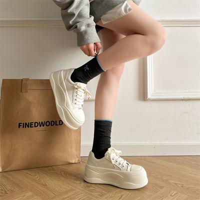 Классические корейские маленькие белые туфли, женская обувь, весна 2025, новые повседневные туфли с большой головой, нежные и универсальные повседневные туфли для пляжа