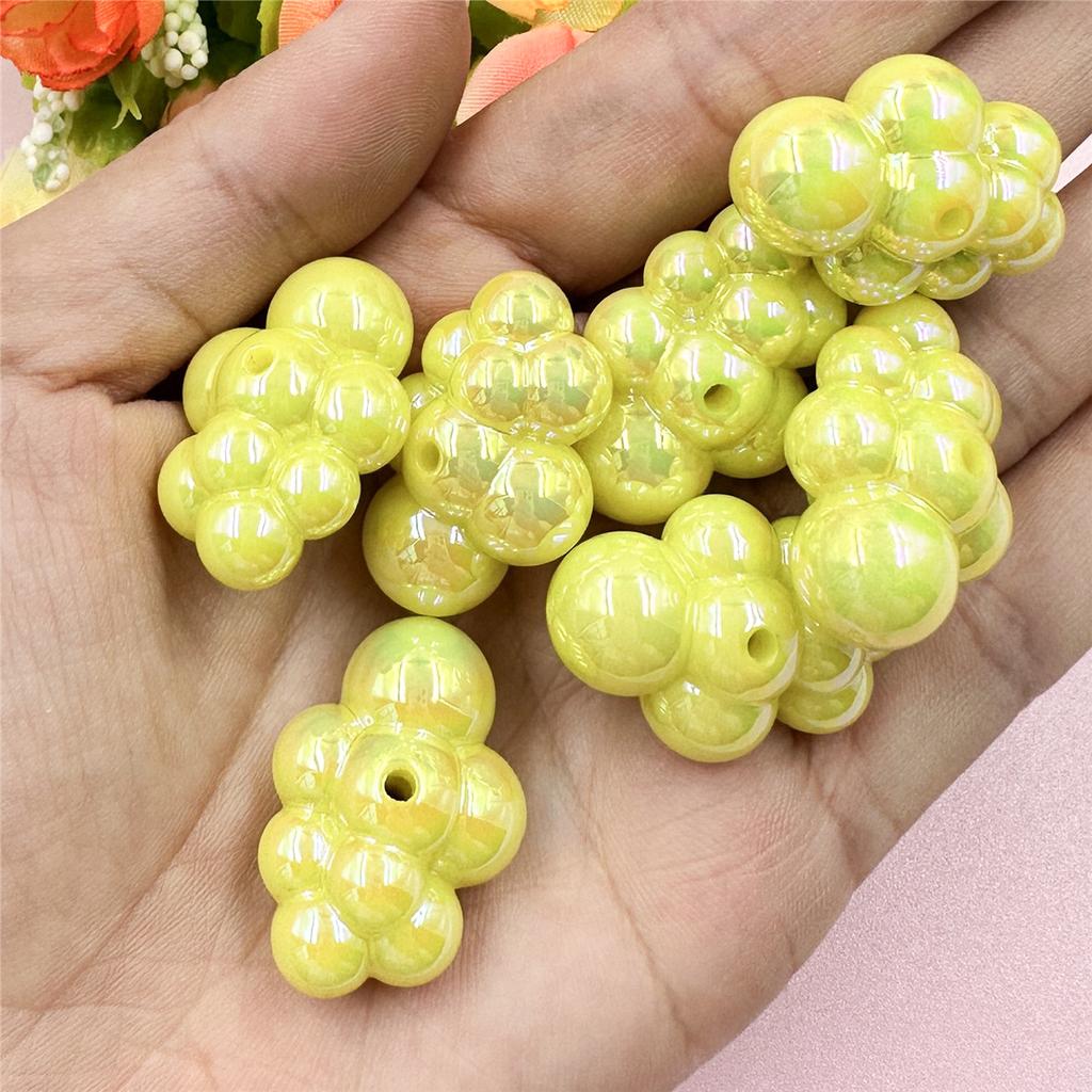 Home Party Supplies Grape DIY Acrylic Jewelry Accessories Fashion Beads 29mm 7Pcs