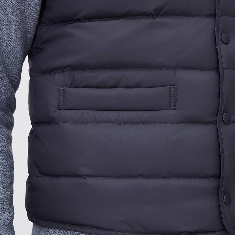 SNOWFLYING Men's V-Neck Printed Duck Down Vest