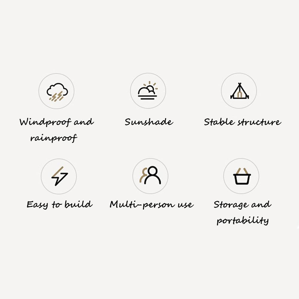 Открытый Альпинизм Кемпинг Приют Шторы Свет Роскошные 1-2 человек Палатка Оксфорд Твин Пикс Туристические Glamping Водонепроницаемые палатки