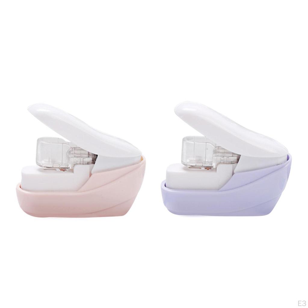 Мультяшные степлеры без скоб для удобного хранения и транспортировки Маленькие офисные инструменты Классная комната