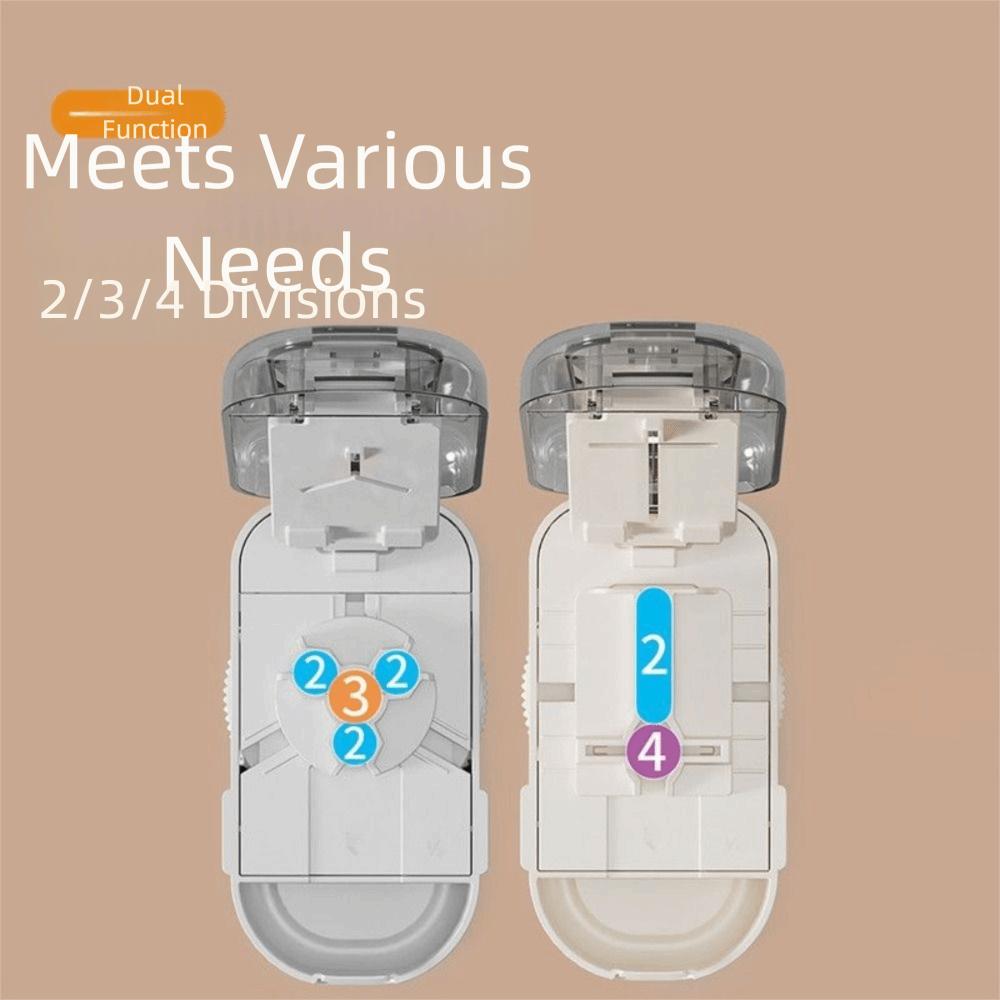 Moisture-proof Quartering Pill Cutter Medicine Cutting Pill Cutter Splitter for Home&Travel