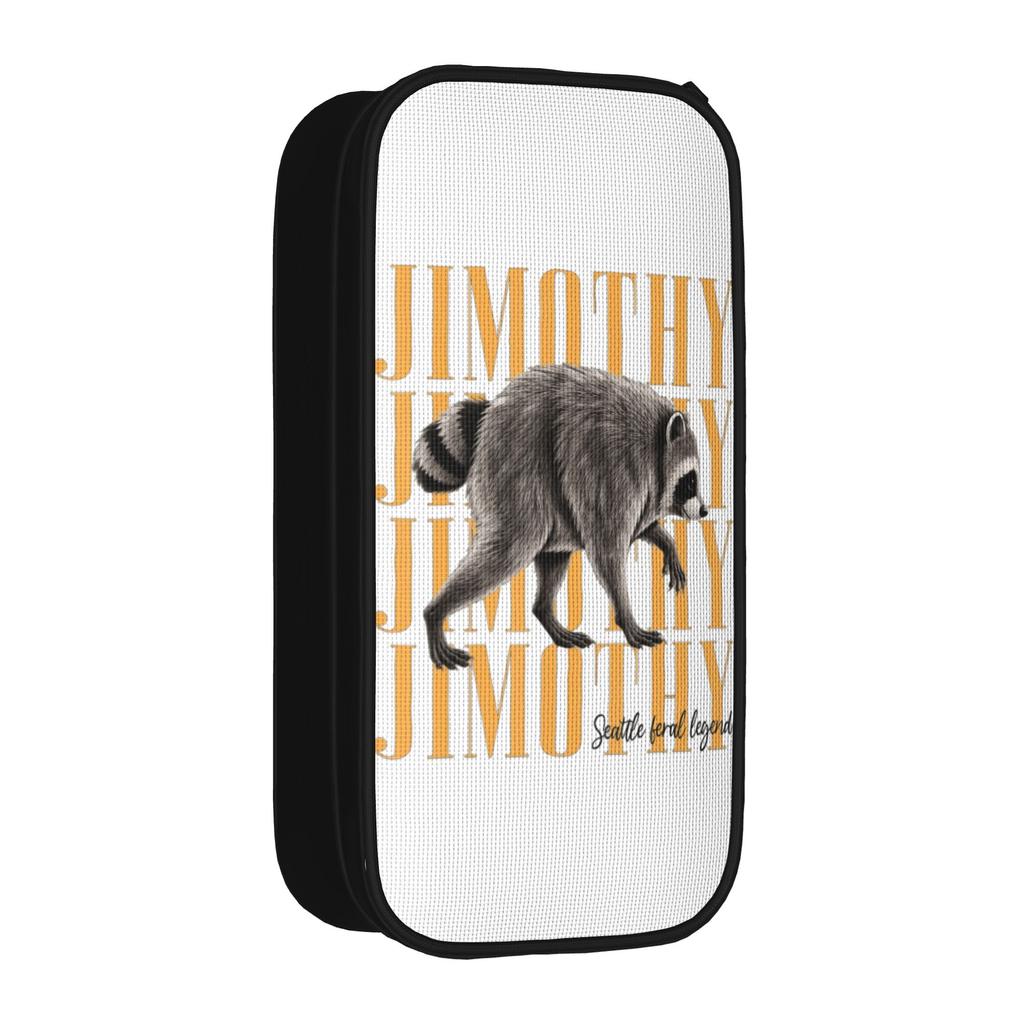 Classic Jimothy Raccoon Seattle Feral Legend Pencil Cases Pencil Box Pen for Student Bag Students School Cosmetic Stationery