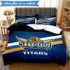 3PCS Golden Titan Emblem Design Bedding Set 2D Printing (Includes 1 Duvet Cover + 2 Pillowcases Coreless), Bedroom decor,Fan gift