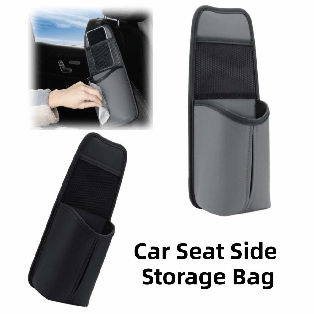 Wear-Resistant Hanging Auto Seat Organizer Multifunctional Mesh Storage Pocket for Phone Bottle