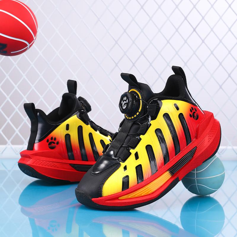 Children's Shoes Casual Shoes Parent-Child Shoes Trend Shoes Children's Trend All-Match Casual Fashion Rotating Button Shoes Basketball shoes