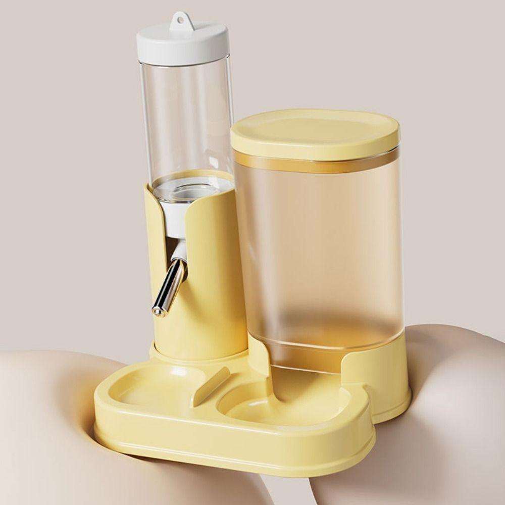 Automatic Hamster Water Dispenser Leak-Proof Food Feeding Bowl Hamster Food Basin  for Small Animal