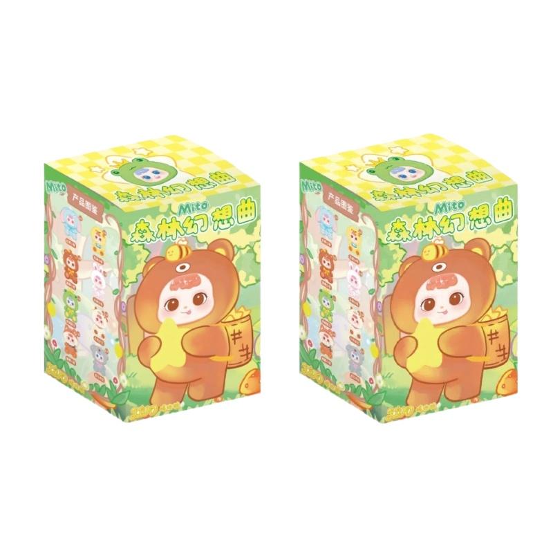 In Stock Genuine Mito Forest Fantasia Series Blind Box Anime Figures Trendy Toy Display Children'S Gift Kawaii Soft Plushie Toys