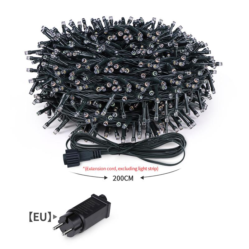 Уличные светодиодные гирлянды 10 м 20 м 30 м 50 м 100 м светодиодные рождественские гирлянды водонепроницаемые 24 В гирлянда 8 режимов для сада свадьбы рождественской вечеринки декор