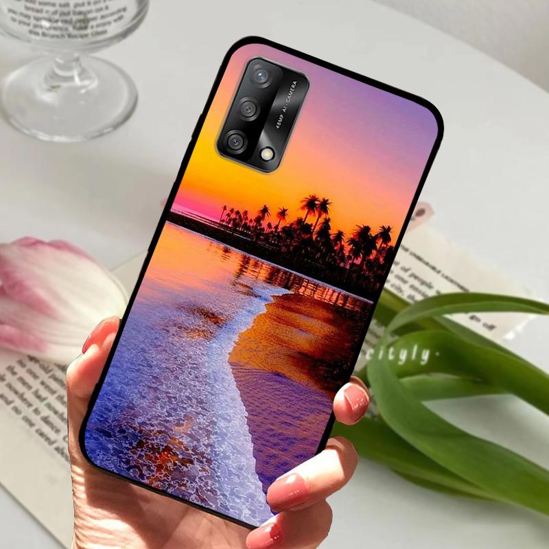 Чехол для Oppo A74 4G CHP2219 Ударопрочный Цветной Матовый Мягкий ТПУ Силиконовый Чехол для Телефона Для OPPO F19 Бампер CPH2219 Fundas