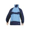 Nike Тканая куртка с капюшоном с цветными блоками и полумолнией, мужская верхняя одежда, синяя BV5386-412