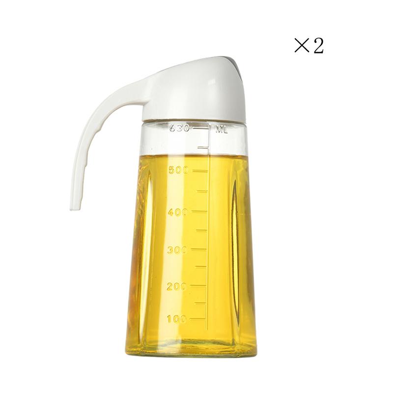 Automatic Opening and Closing Food Grade Plastic Oil Pot No Oil Leakage Prevention Kitchen Large Oil Bottle Household