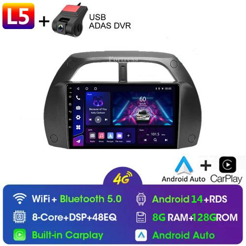 8G+128G CarPlay 2din Android AutoRadio GPS мультимедийный проигрыватель для Toyota RAV4 Rav 4 2001 2002 2003-2006 DSP IPS 2 DIN стерео