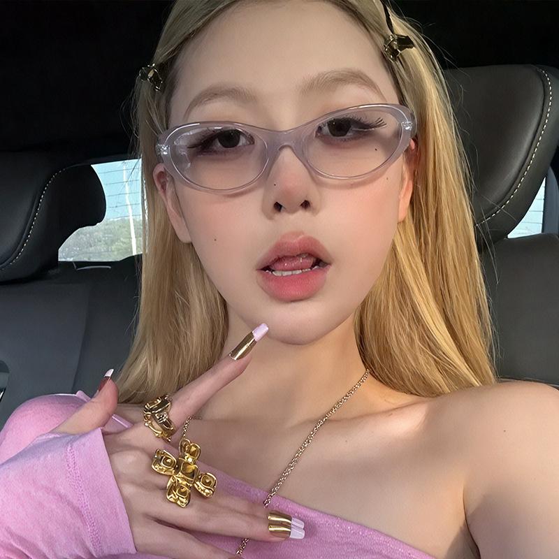 Солнцезащитные очки в корейском стиле для женщин, модные, стильные, декоративные, женские, в стиле кампус