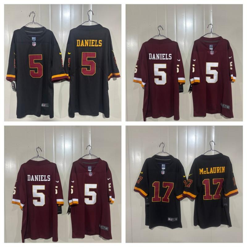 2026 NFL Embroidered Football Jersey Commanders 5 17 Adult Unisex Sports Uniform