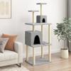 VidaXL Cat Tree with Sisal Scratching Posts Light Grey 167 Cm 172068