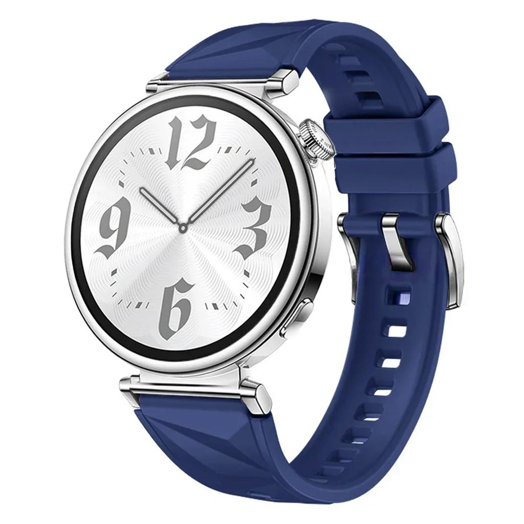 Новый силиконовый ремешок для Huawei Watch GT5/GT4 41 мм, официальный цвет, узор «Ледяной кристалл», браслет для Huawei Watch GT5 Pro 42 мм