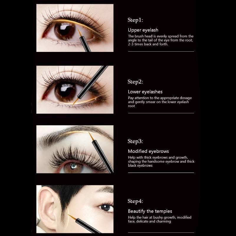 Feg Eyelash And Eyebrow Growth Serum For Lengthening And Thickening With Elegant Silver Packaging