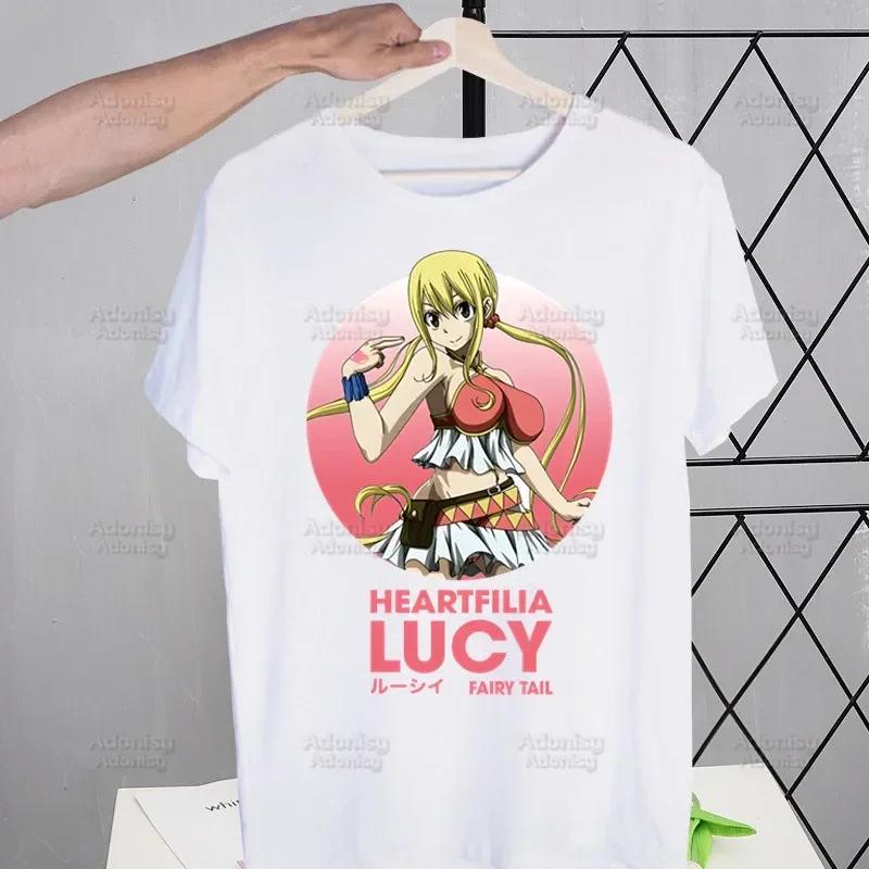 Мужские футболки Fairy Tail Guild Забавные Хип-хоп Летние Женские Мужские Футболки Ульззанг Харадзюку Мультяшные Аниме Нацу Зодиак Футболка Рубашка