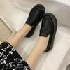 WTEMPO Women's Flat Shoes Elegant Temperament Soft Sole Round Toe Flat Heel Thick Sole Breathable Non Slip Comfortable Spring and Autumn Single Shoes