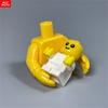 MOC Блоки Желтые Руки Ноги Держат Младенца Младенец 4СМ Фигурка Тело Одежда Аксессуары Собранные Строительные Кирпичи Игрушка Дети Пластиковый Материал Кукла