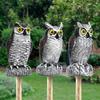 Orchard Owl Scarecrows Garden Decoration Creative Shape Realistic Looking Bird Repellent Owl Statue Ornament