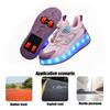 Cross-border wholesale runaway shoes children's four-wheel invisible adult roller skates boys' wheel shoes girls' student skates