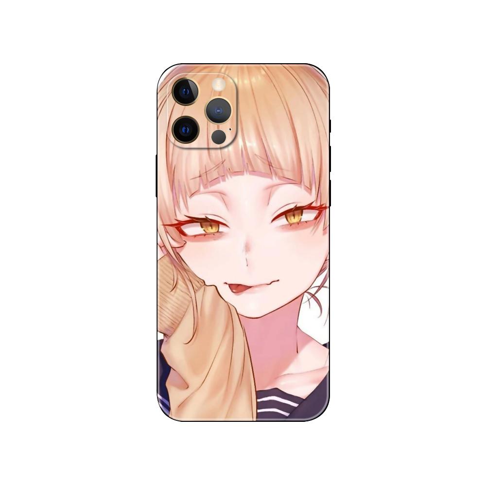 Милый чехол для телефона Himiko Toga Anime для iPhone 5 5s 2020se 6 6s 7 8 plus x 10 XR XS 11 12 13 mini pro MAX черная задняя крышка из ТПУ