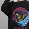 Demon Slayer Sweatshirt Tomioka Giyu Sweater KNY Tanjiro Zenitsu Unisex Pull