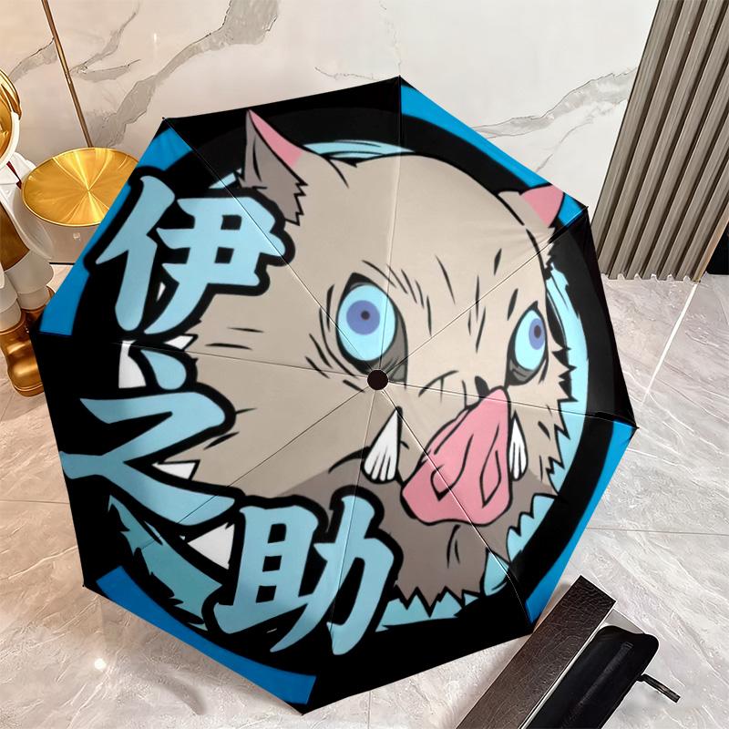Japanese-style cartoon Demon Slayer Kamado Tanjiro & Kamado Nezuko umbrella including home travel and outdoor activities Multi functional umbrella 34