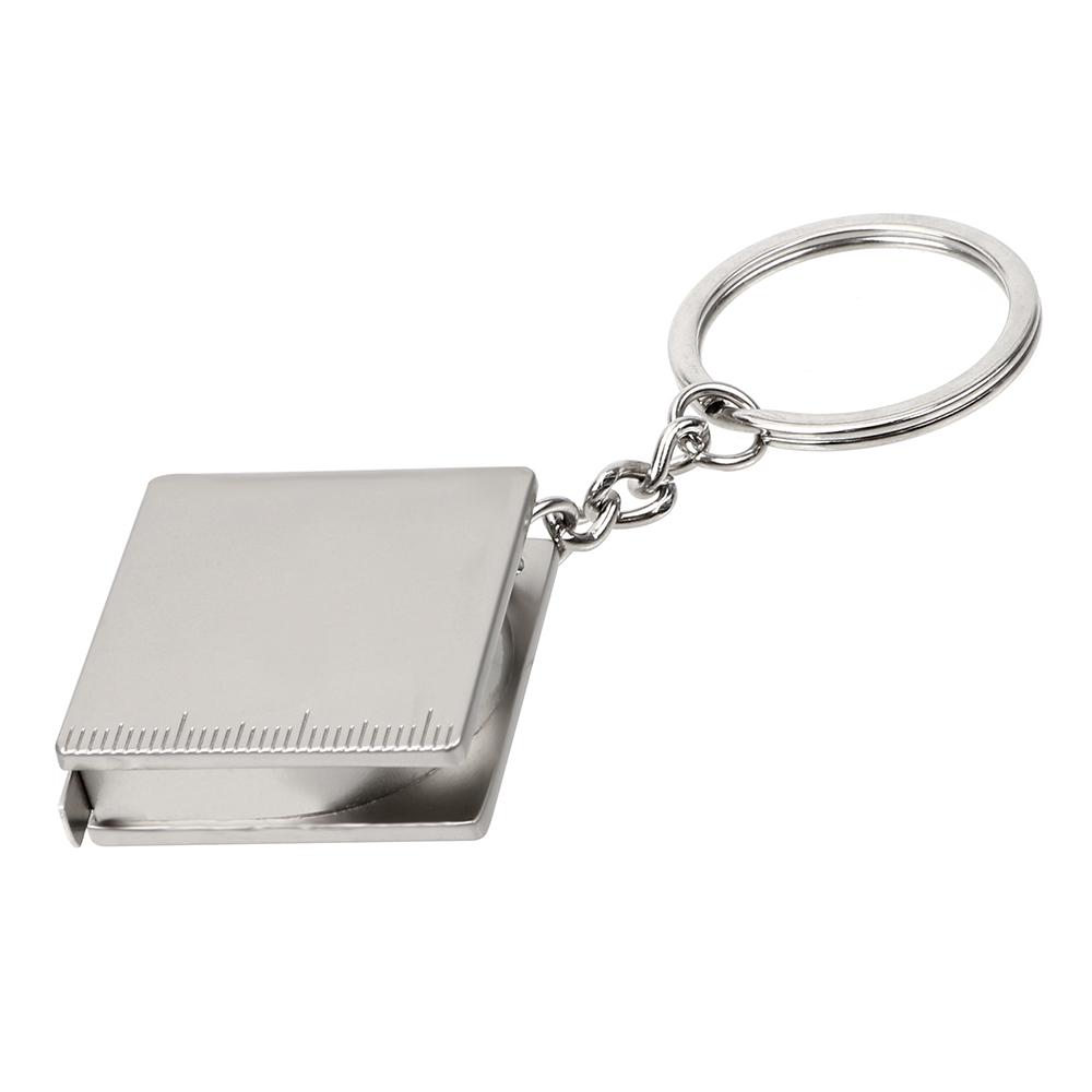 Рулетка, брелок, линейка из нержавеющей стали, измерительные инструменты, кольцо для ключей, выдвижная линейка