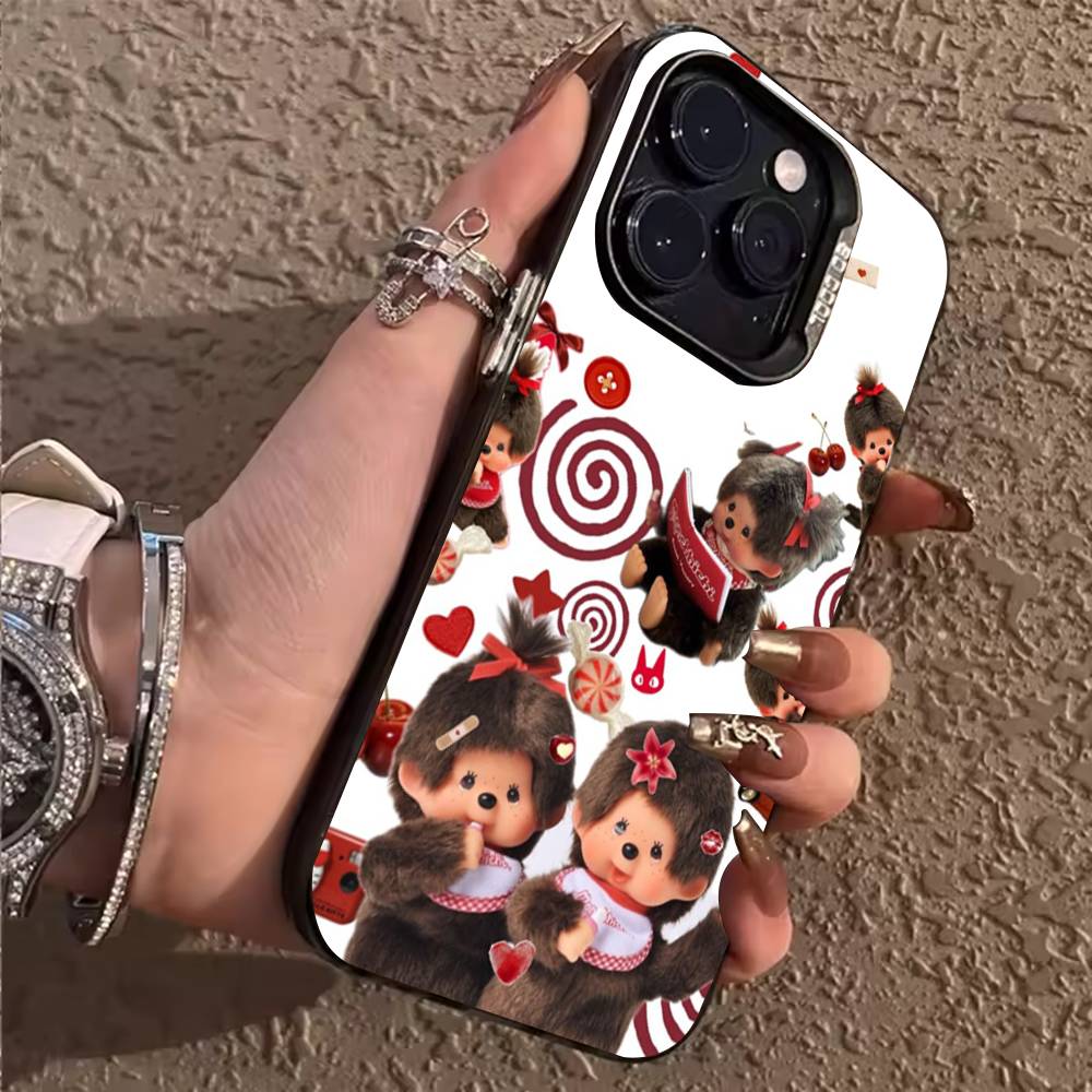 Милый Чехол для Телефона M-monchhichis-s для iPhone 17,16,15,14,13,12,11,Pro,X,Xs,Max,Plus Ударопрочный Чехол