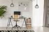 Hanging Lamp, Ceiling Chandelier, Wire Shade, Led