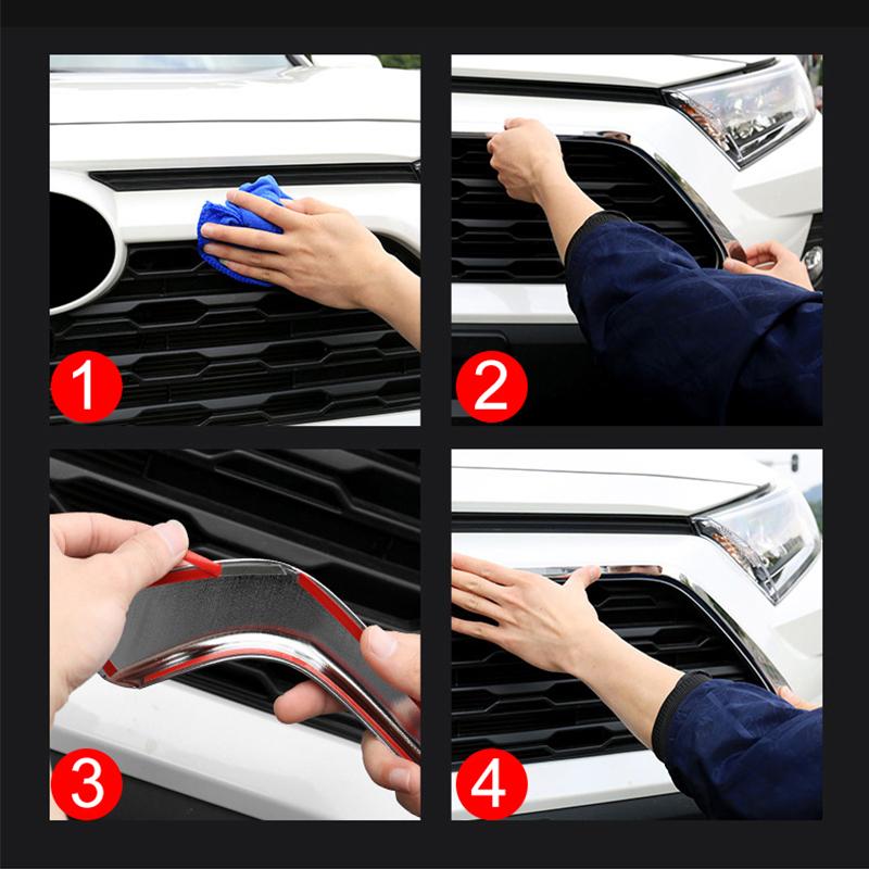 Для Toyota RAV4 XA50      2024 RAV 4 Гибрид ABS Автомобильная Передняя Решетка Решетки Декоративная Накладка Рамка Аксессуары