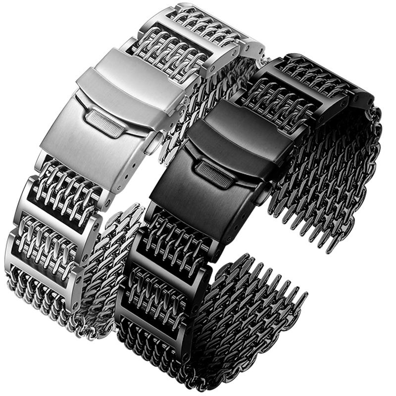 24 мм цельный ремешок для часов из нержавеющей стали для серии Casio PROTREK PRW-6600 PRG-600Y PRG-650 PRG-600 Мужские аксессуары для часов