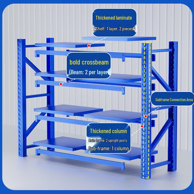 WEZHO Heavy-Duty Multi-Tier Storage Shelving Unit