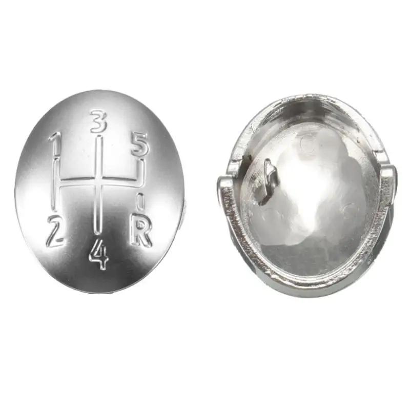 1/2 шт. шт. 5/6 скоростная автомобильная ручка переключения передач крышка рычага головки для Clio Megane Scenic Twingo хромированная машина