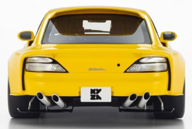 Kyosho Samurai Nissan Silvia S15 Khyzyl Saleem Finished Model KSR18066Y 1/18 (Yellow)