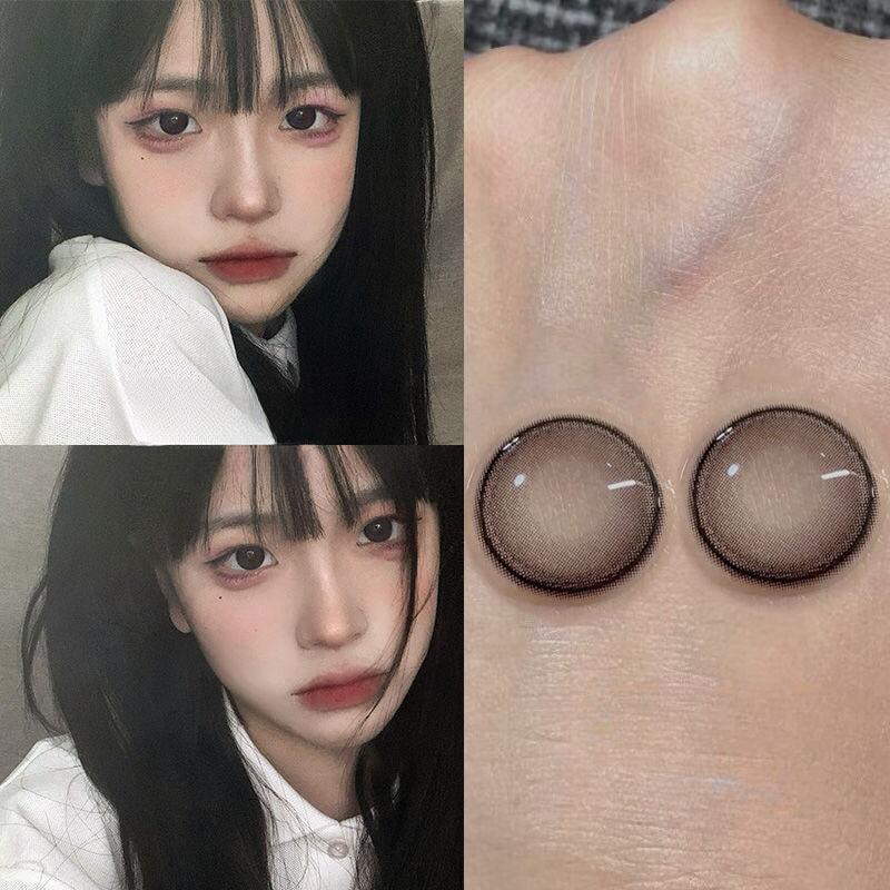MillCreek 2шт цветные контактные линзы для глаз карие натуральные комфортные годовые контактные линзы для макияжа глаз косплей контактные линзы ежегодное обслуживание