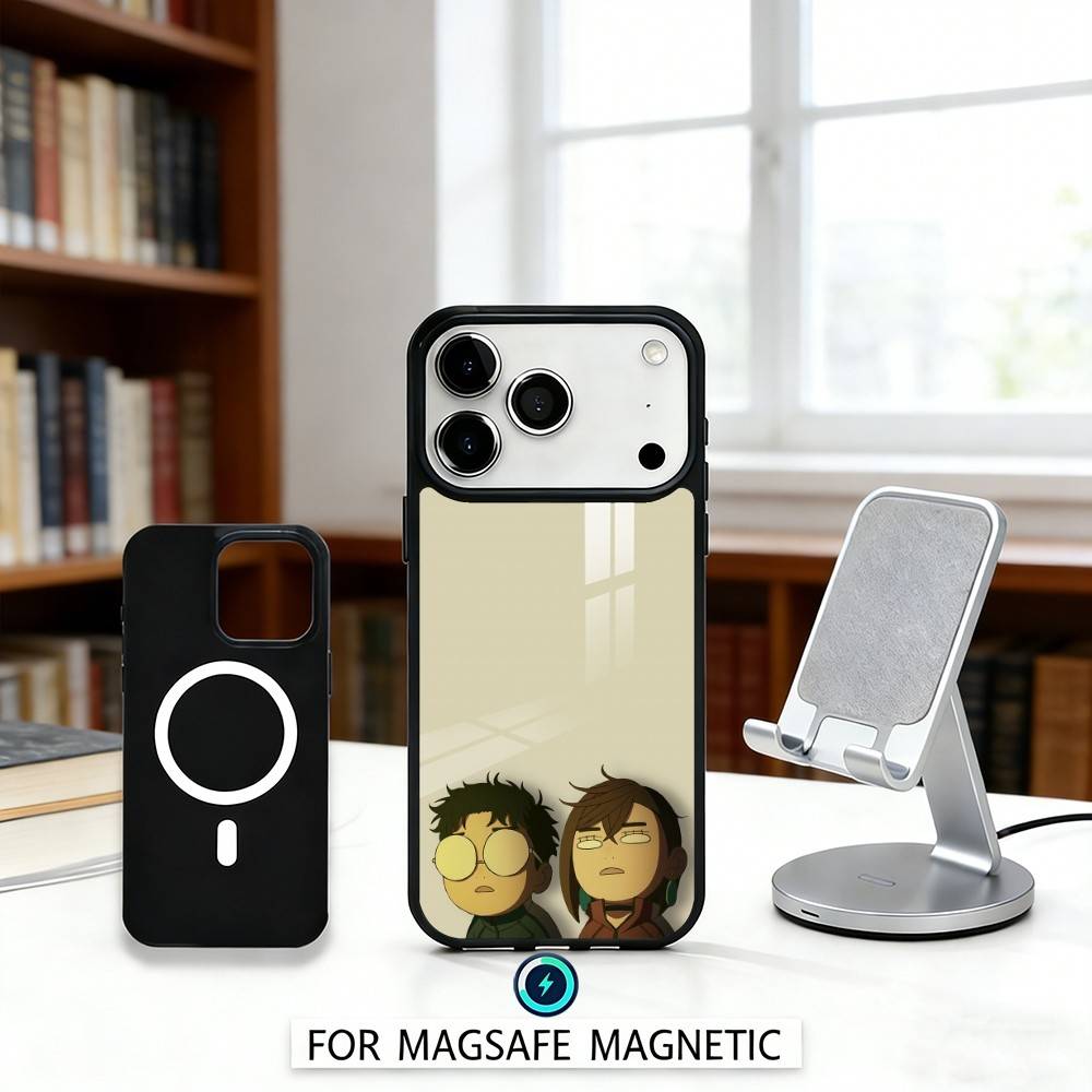 1 шт. Аниме D-Dandadan Чехол для телефона для iPhone 17,16,15,14,13,12,Pro,Max Для Magsafe Магнитная Беспроводная Зарядка