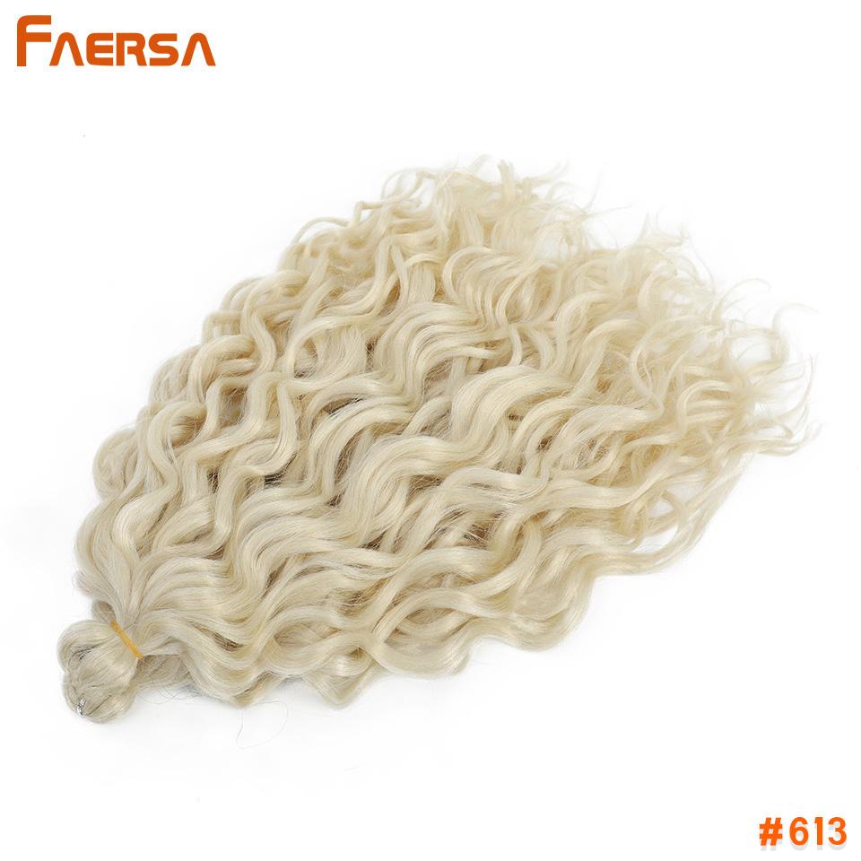 Волосы Ocean Wave Crochet Deep Wave Hawaii Curl Crochet Braids Синтетические косички Наращивание волос Ombre Blonde 18 дюймов Африканские кудри