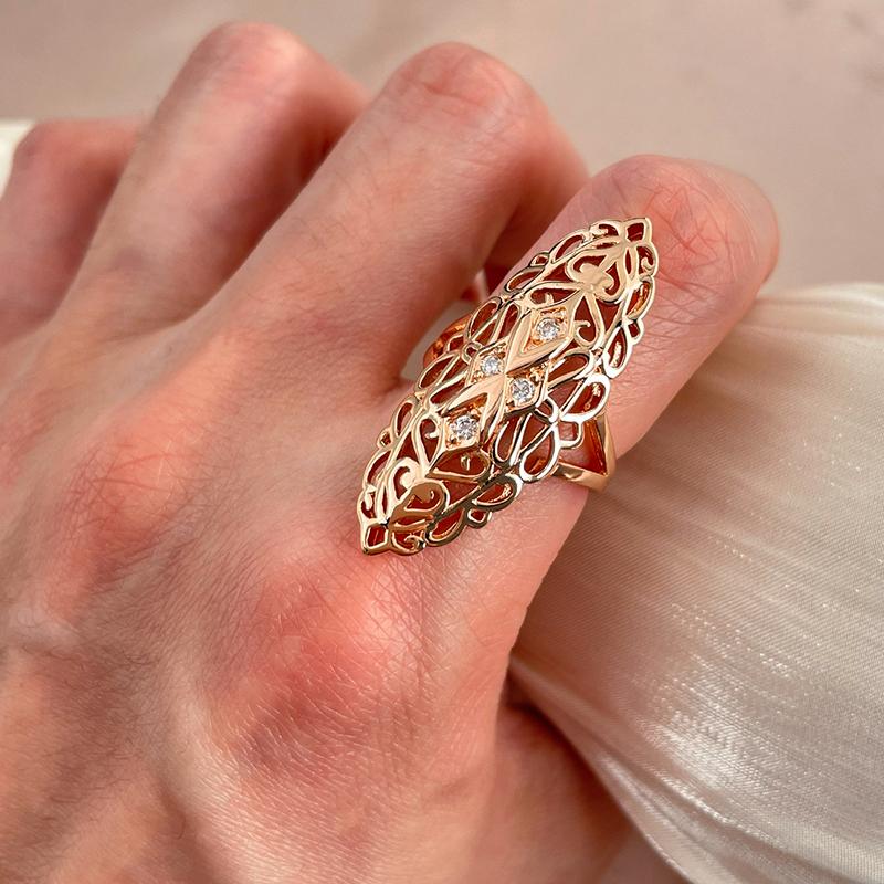 Модное кольцо в стиле ретро, ​​креативное кольцо с бриллиантом, регулируемое кольцо с регулируемым отверстием, кольцо в богемном этническом стиле, модное кольцо