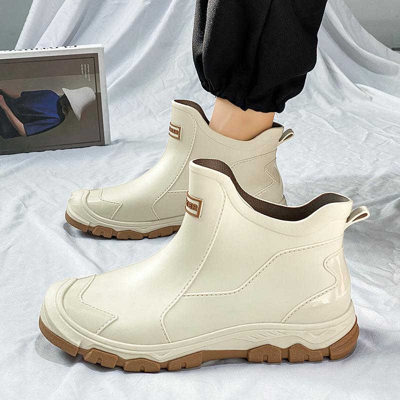 Новая уличная нескользящая легкая обувь Мужские резиновые сапоги Водонепроницаемая резиновая обувь для рыбалки Прочная водонепроницаемая резиновая обувь для рыбалки