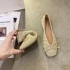 Fashion Flats Luxury Leather Casual Shoes For Woman 2024 Kawaii Women's Summer Footwear Flat Cute Elegant Dress Quick Delivery Trend E A