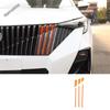 Front Grille Strip Modification Fog Lamp Frame Decoration Cover Trim ABS Accessories Exterior Kit For Trumpchi GAC GS3 2024 2025
