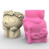 Little Animal Concrete Silicone Pot Mold Succulent Flowerpot Clay Cement Plaster Molds DIY Home Garden Flower Pots Mould