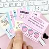 20Pcs Korean Cute Sweetheart Girl Mini Card Head Kpop Photo Card Jewelry Packing DIY Decoration Cardboard Lovely Card Packaging