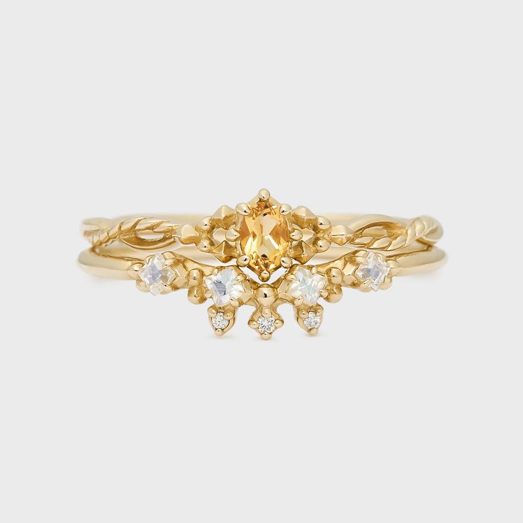 Nojes Pocket 10K Citrine 3023411111003013 Ring, Ring,